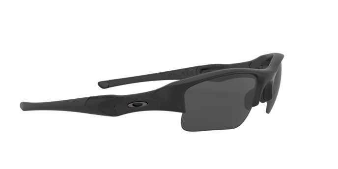 Sunglasses Oakley Flak Jacket Xlj OO 9009 (11-004) color nero opaco shape rectangle lenses grigio