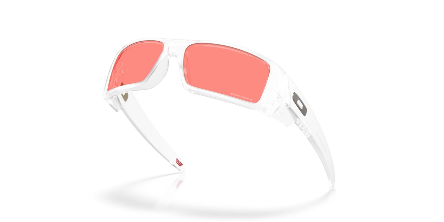 Occhiali da sole Oakley Gascan OO 9014 (9014C9) colore trasparente opaco forma rettangolare lenti prizm peach