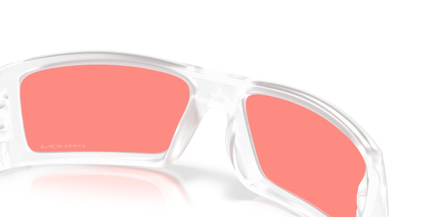 Occhiali da sole Oakley Gascan OO 9014 (9014C9) colore trasparente opaco forma rettangolare lenti prizm peach