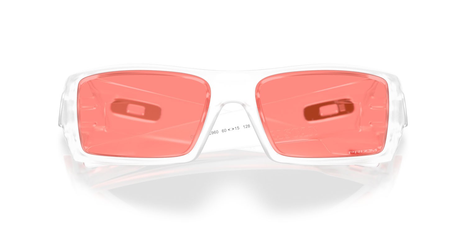 Occhiali da sole Oakley Gascan OO 9014 (9014C9) colore trasparente opaco forma rettangolare lenti prizm peach
