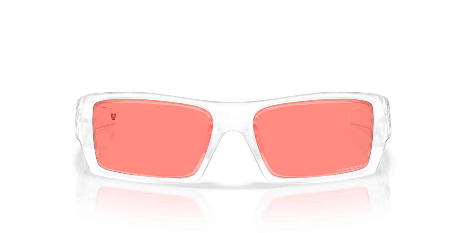 Occhiali da sole Oakley Gascan OO 9014 (9014C9) colore trasparente opaco forma rettangolare lenti prizm peach