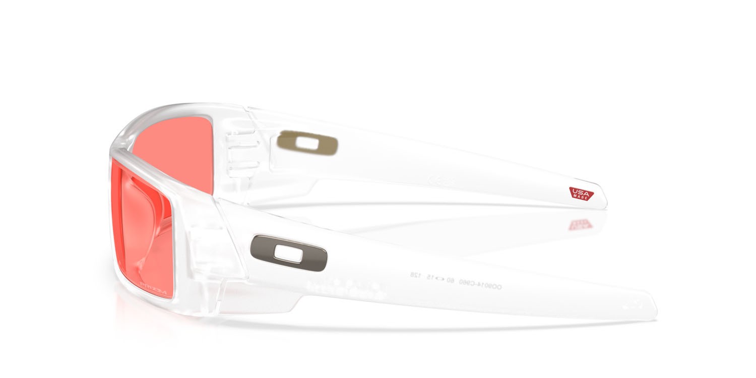 Occhiali da sole Oakley Gascan OO 9014 (9014C9) colore trasparente opaco forma rettangolare lenti prizm peach