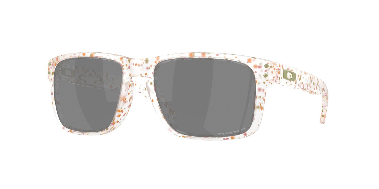 Occhiali da sole Oakley Holbrook OO 9102 (9102AG) colore clear terrazzo forma quadrato lenti prizm black polarized
