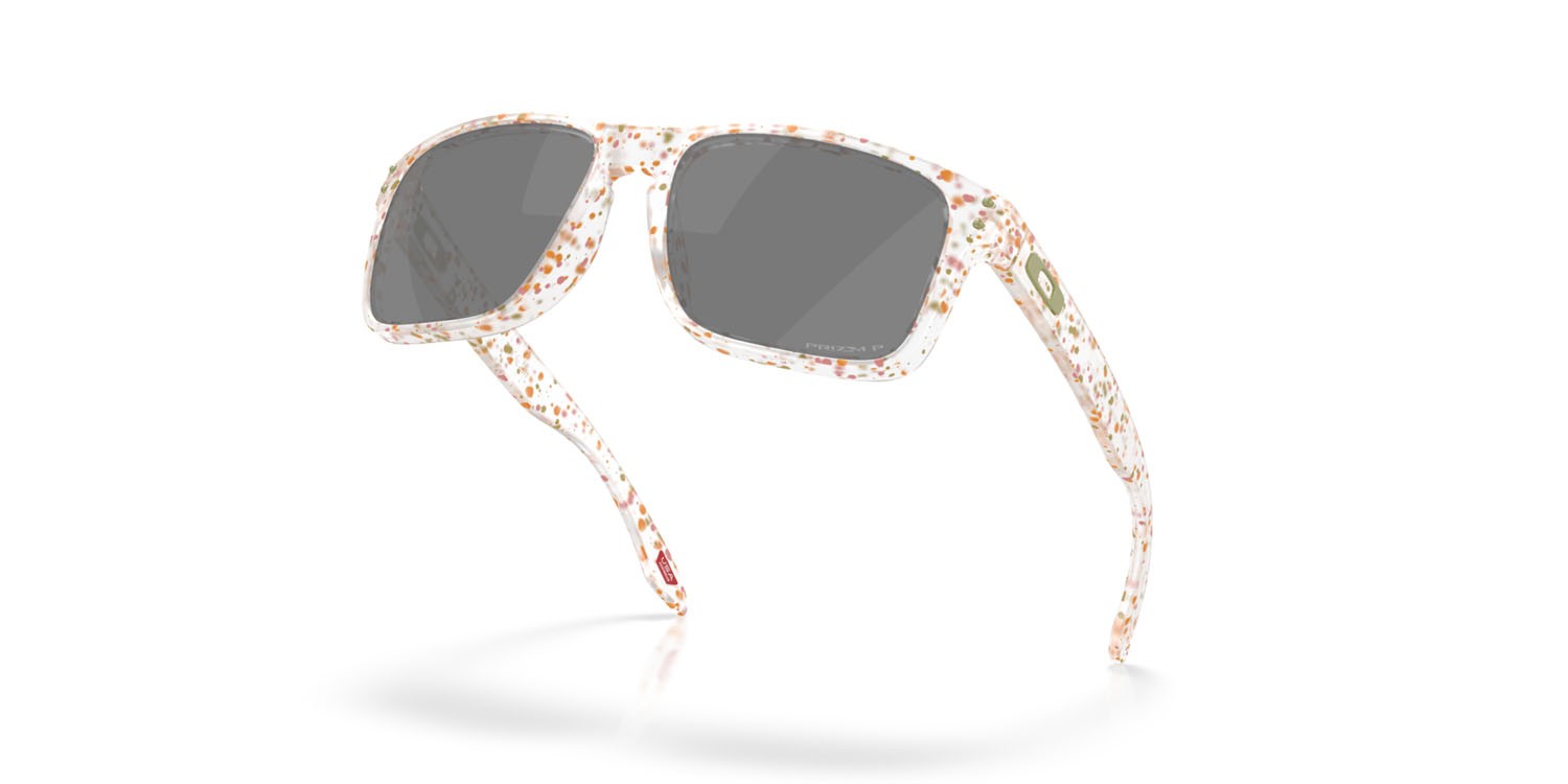 Occhiali da sole Oakley Holbrook OO 9102 (9102AG) colore clear terrazzo forma quadrato lenti prizm black polarized