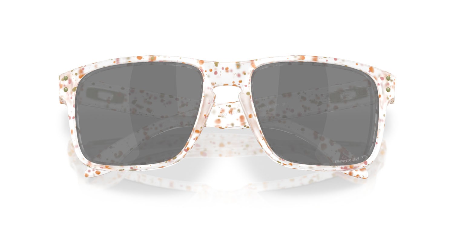 Occhiali da sole Oakley Holbrook OO 9102 (9102AG) colore clear terrazzo forma quadrato lenti prizm black polarized