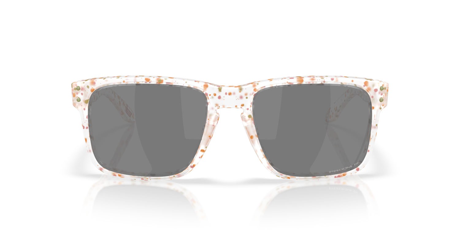 Occhiali da sole Oakley Holbrook OO 9102 (9102AG) colore clear terrazzo forma quadrato lenti prizm black polarized