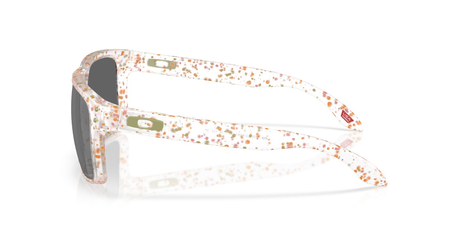 Occhiali da sole Oakley Holbrook OO 9102 (9102AG) colore clear terrazzo forma quadrato lenti prizm black polarized