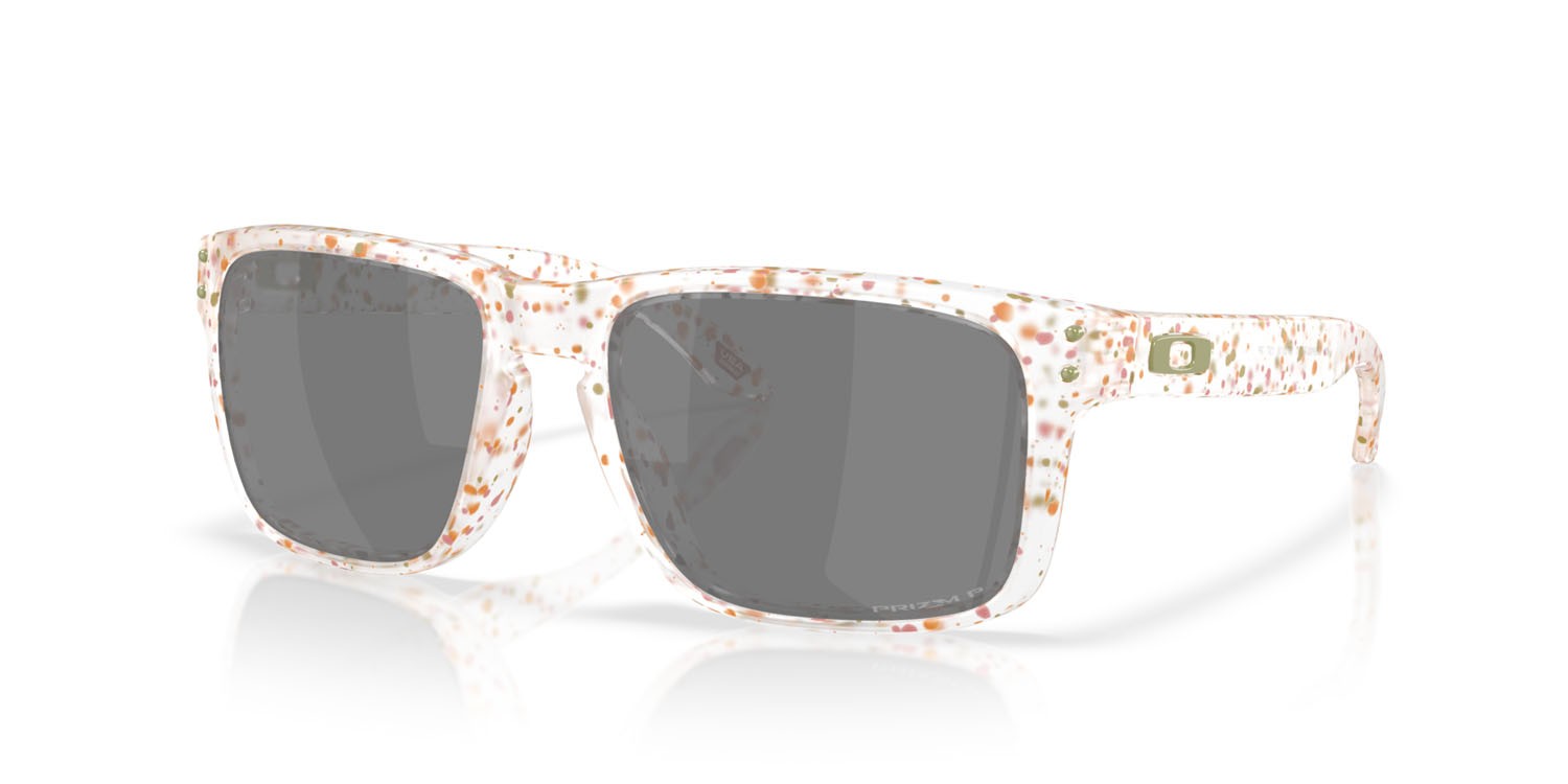 Occhiali da sole Oakley Holbrook OO 9102 (9102AG) colore clear terrazzo forma quadrato lenti prizm black polarized