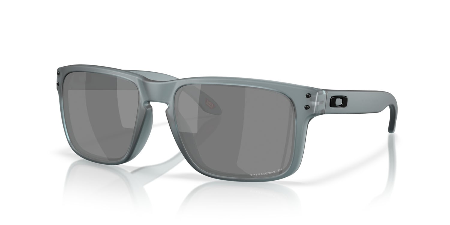Occhiali da sole Oakley Holbrook OO 9102 (9102Z4) colore nero cristallo opaco forma quadrato lenti prizm black polarized