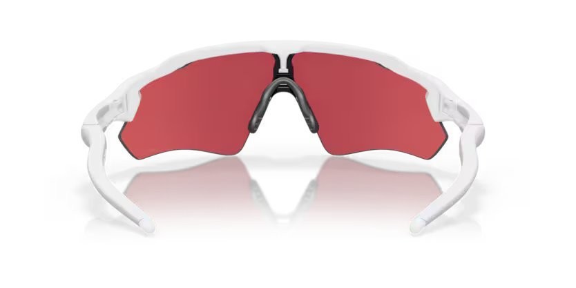 Sonnenbrillen Oakley Radar ev path OO 9208 (920847) farbe polished white form rechteckig gläser prizm sapphire snow