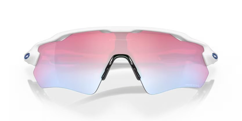 Sonnenbrillen Oakley Radar ev path OO 9208 (920847) farbe polished white form rechteckig gläser prizm sapphire snow
