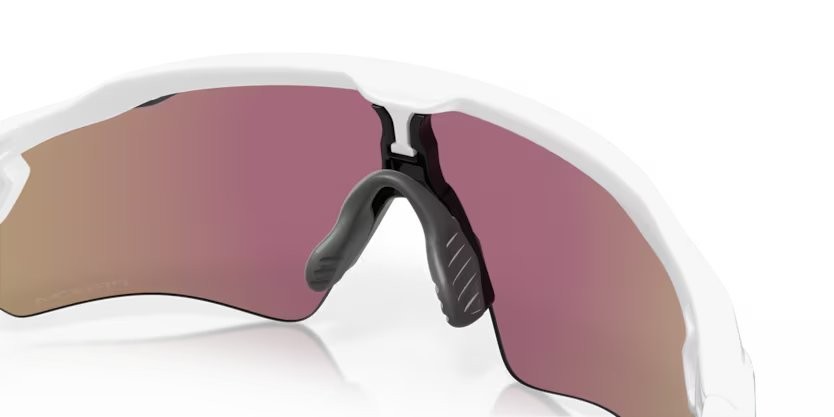 Sonnenbrillen Oakley Radar ev path OO 9208 (920857) farbe polished white form rechteckig gläser prizm sapphire