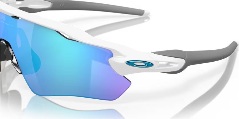 Sonnenbrillen Oakley Radar ev path OO 9208 (920873) farbe polished white form rechteckig gläser prizm sapphire
