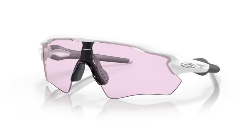 Sonnenbrillen Oakley Radar EV Path OO 9208 (9208E5) farbe bianco opaco form maske gläser prizm low light