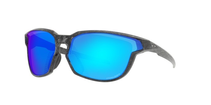 Occhiali da sole Oakley Kaast OO 9227 (922705) colore verve spacedust forma ovale lenti prizm sapphire