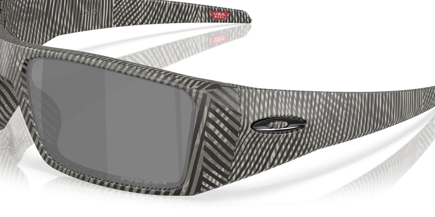 Sonnenbrillen Oakley Heliostat OO 9231 (923138) farbe inchiostro grigio opaco impronta digitale form rechteckig gläser prizm black