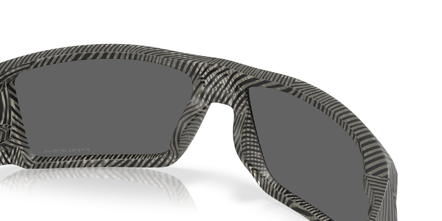 Sonnenbrillen Oakley Heliostat OO 9231 (923138) farbe inchiostro grigio opaco impronta digitale form rechteckig gläser prizm black