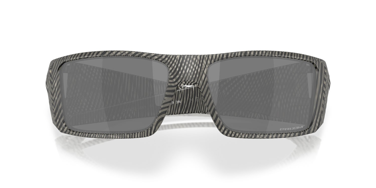 Sonnenbrillen Oakley Heliostat OO 9231 (923138) farbe inchiostro grigio opaco impronta digitale form rechteckig gläser prizm black