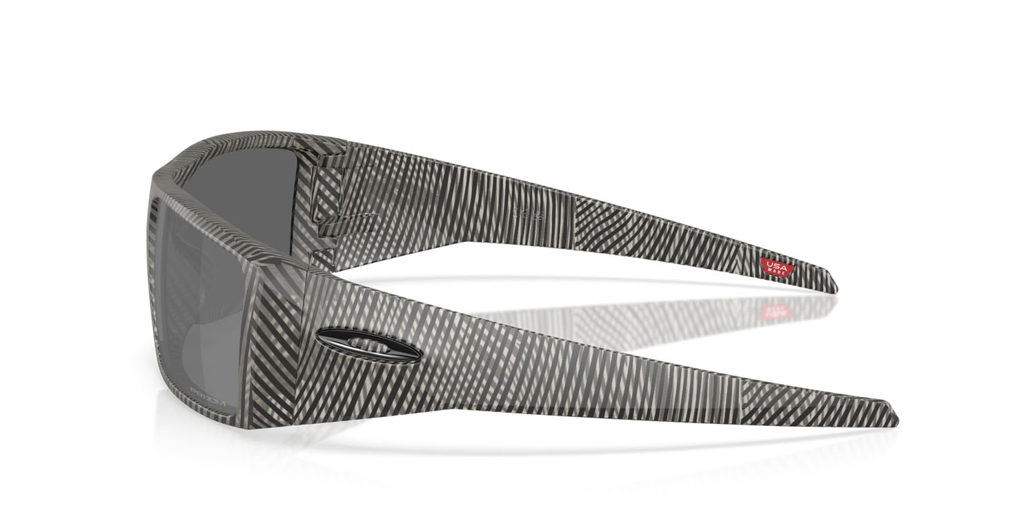 Sonnenbrillen Oakley Heliostat OO 9231 (923138) farbe inchiostro grigio opaco impronta digitale form rechteckig gläser prizm black