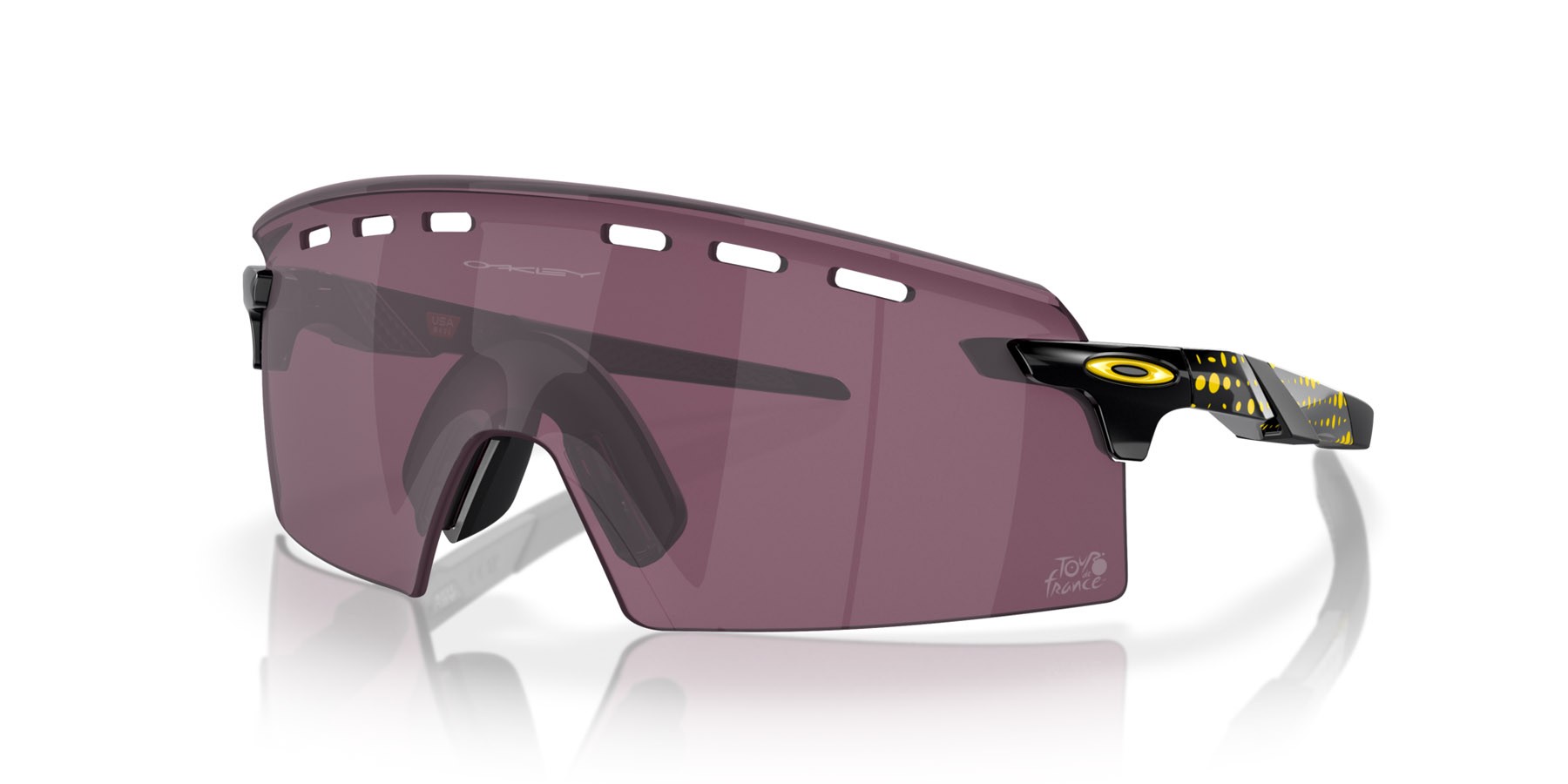 Sonnenbrillen Oakley Encoder Strike Vented Tour de France OO 9235 (923517) farbe nero inchiostro form maske gläser prizm road black