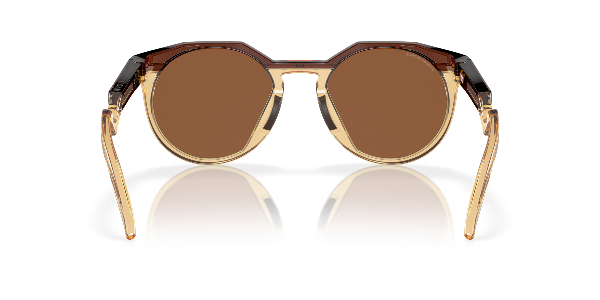 Sonnenbrillen Oakley HSTN Kylian Mbappè OO 9242 (924207) farbe dark amber/light curry form rund gläser prizm tungsten