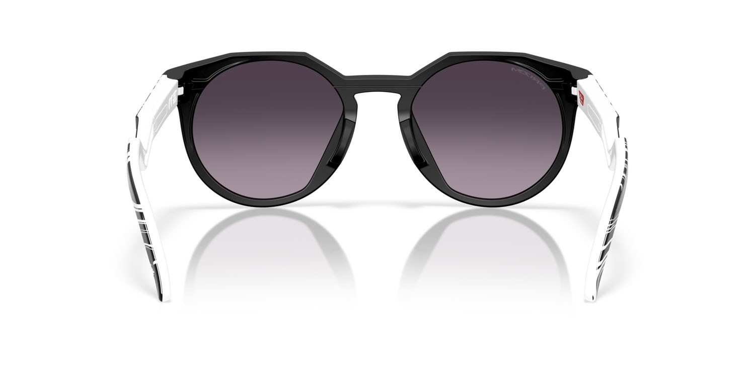 Occhiali da sole Oakley HSTN OO 9242 (924212) colore nero opaco forma rotondo lenti prizm black
