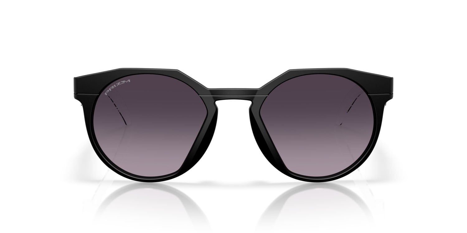 Occhiali da sole Oakley HSTN OO 9242 (924212) colore nero opaco forma rotondo lenti prizm black