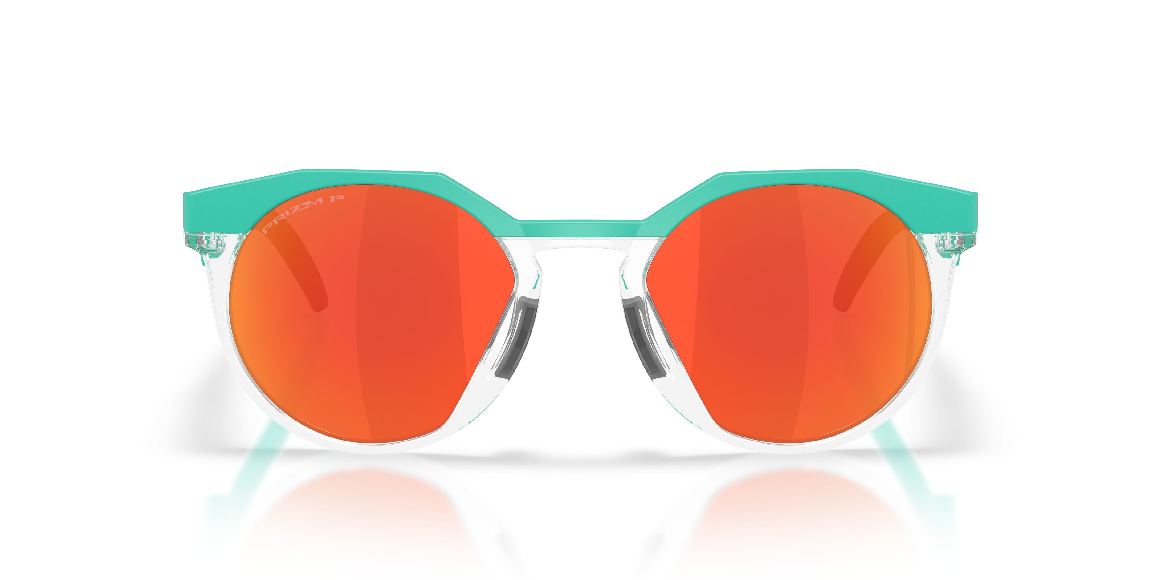 Sonnenbrillen Oakley HSTN OO 9242 (924223) farbe celeste form rund gläser prizm ruby polarized
