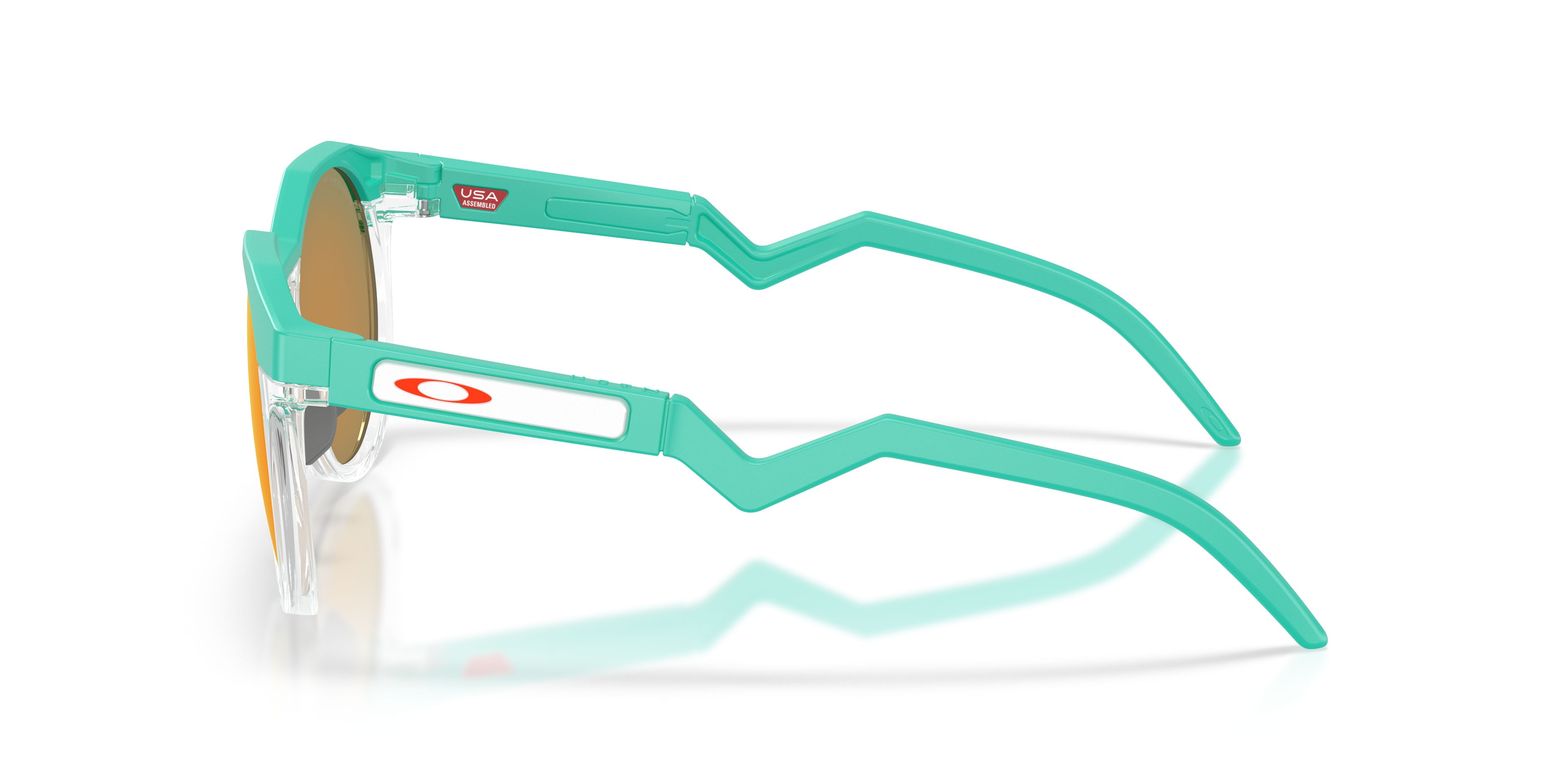 Sonnenbrillen Oakley HSTN OO 9242 (924223) farbe celeste form rund gläser prizm ruby polarized