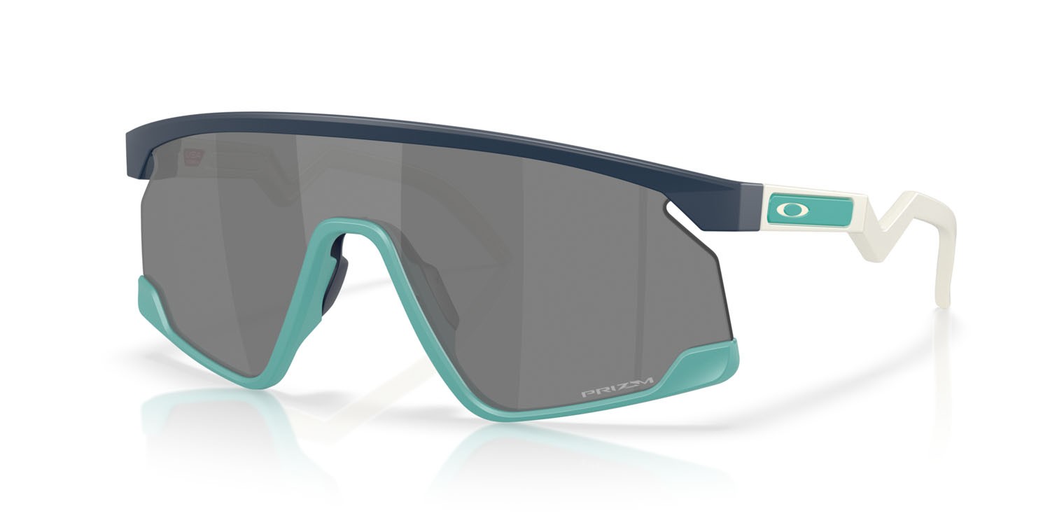 Sonnenbrillen Oakley BXTR OO 9280 (928018) farbe blu abisso opaco form maske gläser prizm black