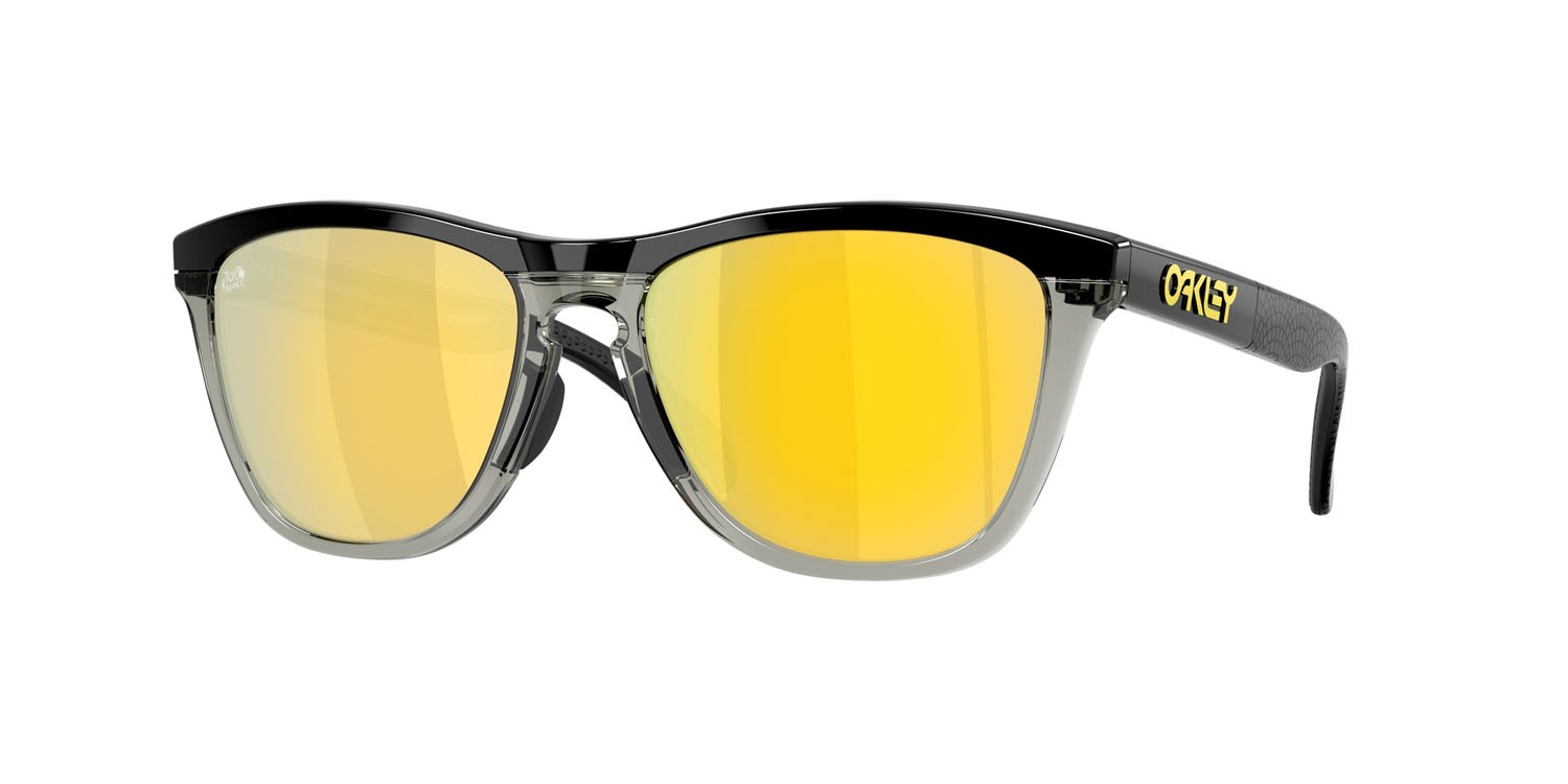Sonnenbrillen Oakley Frogskins Range OO 9284 (928418) farbe nero opaco form rund gläser prizm 24k polarized