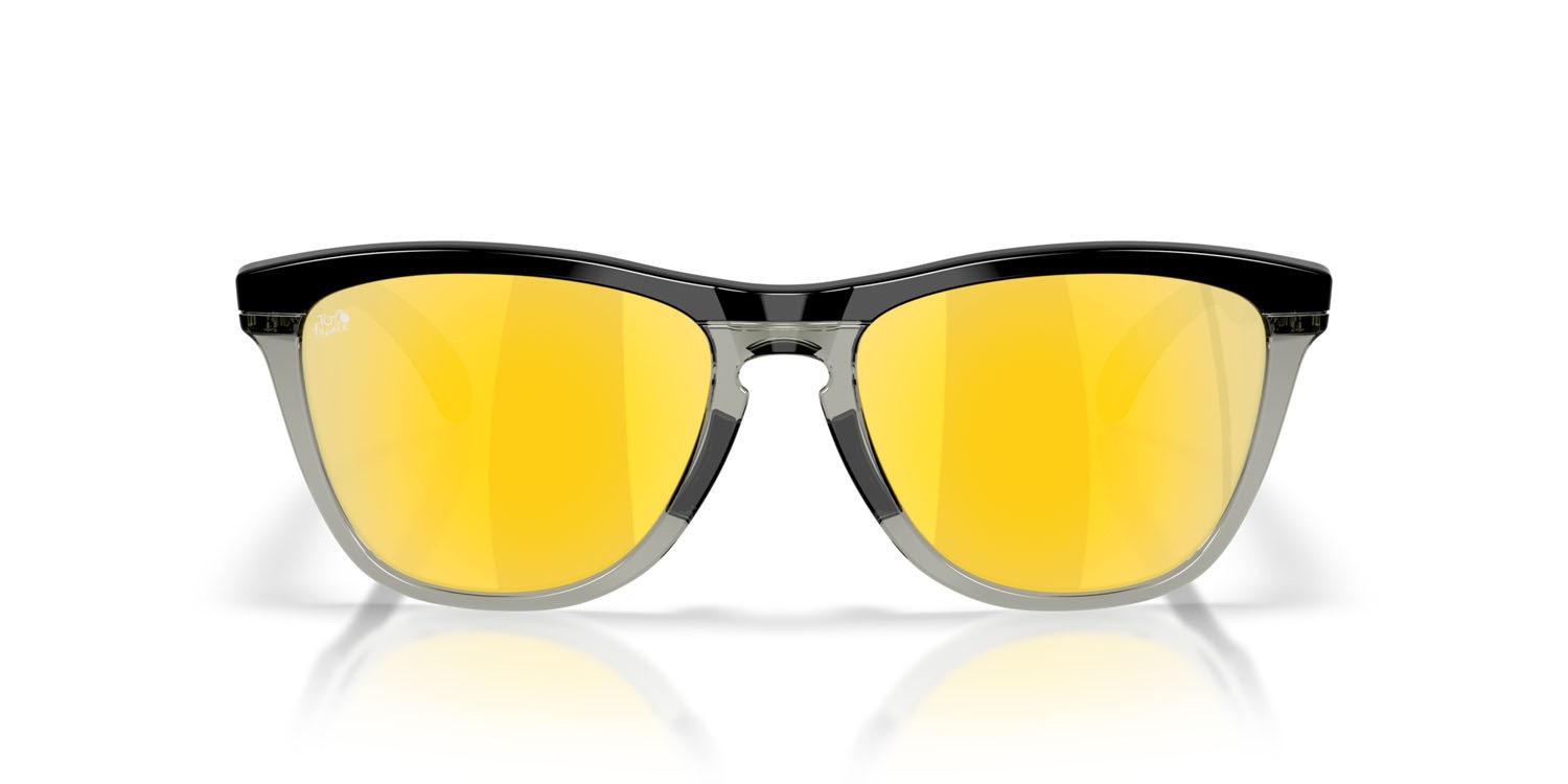 Sonnenbrillen Oakley Frogskins Range OO 9284 (928418) farbe nero opaco form rund gläser prizm 24k polarized