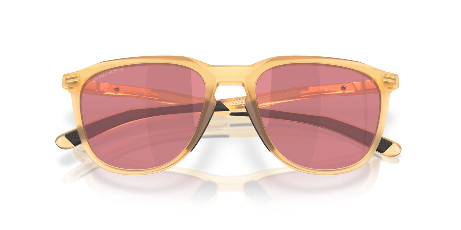 Occhiali da sole Oakley Thurso OO 9286 (928610) colore grenache opaco forma quadrato lenti prizm dark golf