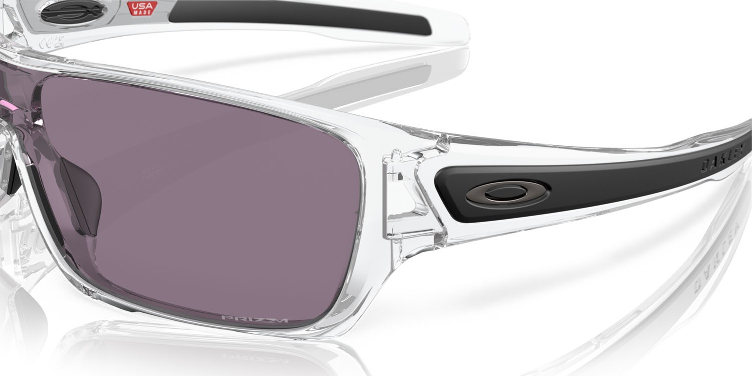 Sonnenbrillen Oakley Turbine Rotor OO 9307 (930727) farbe trasparente lucido form maske gläser prizm grey
