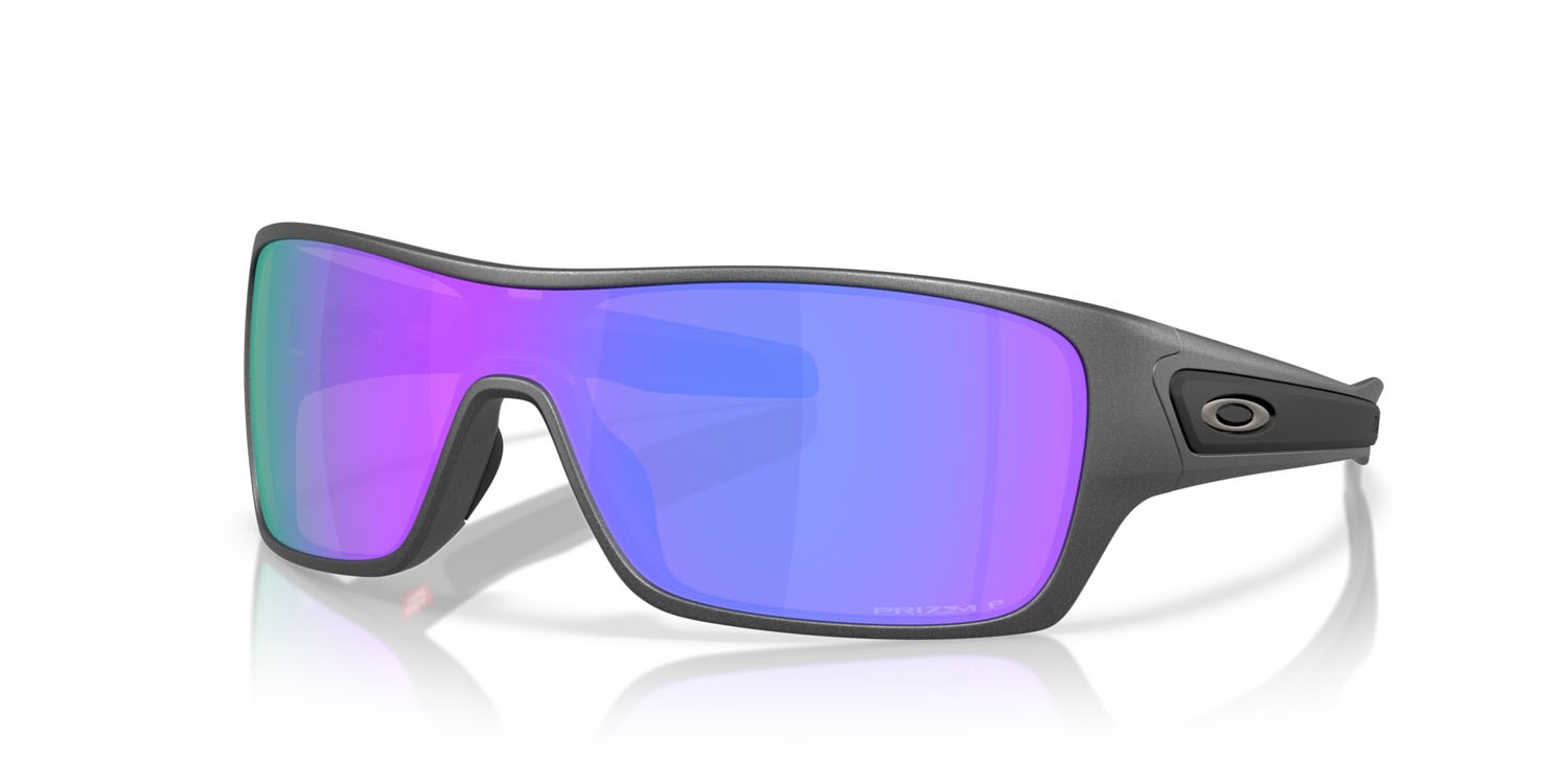 Sonnenbrillen Oakley Turbine Rotor OO 9307 (930731) farbe acciaio opaco form maske gläser prizm violet polarized