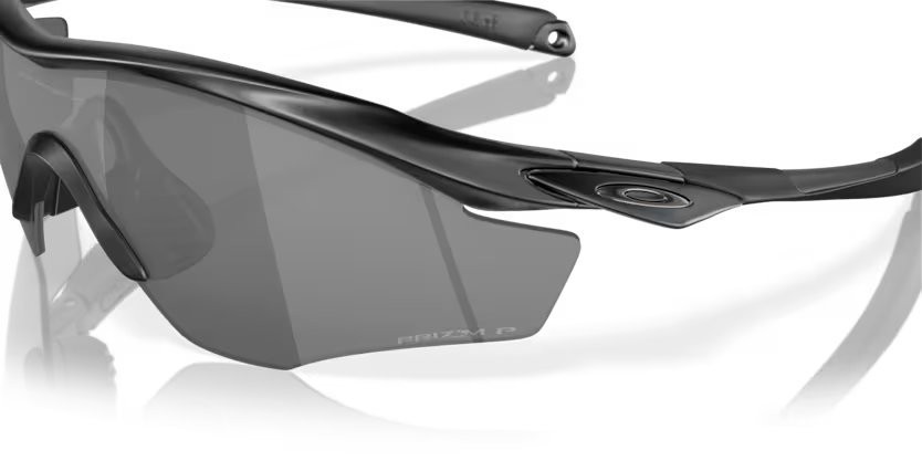 Occhiali da sole Oakley M2 frame xl OO 9343 (934319) colore matte black forma irregolare lenti prizm black polarized