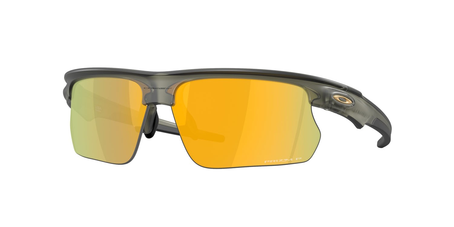 Occhiali da sole Oakley Bisphaera OO 9400 (940020) colore olive ink opaco forma rettangolare lenti prizm 24k polarized