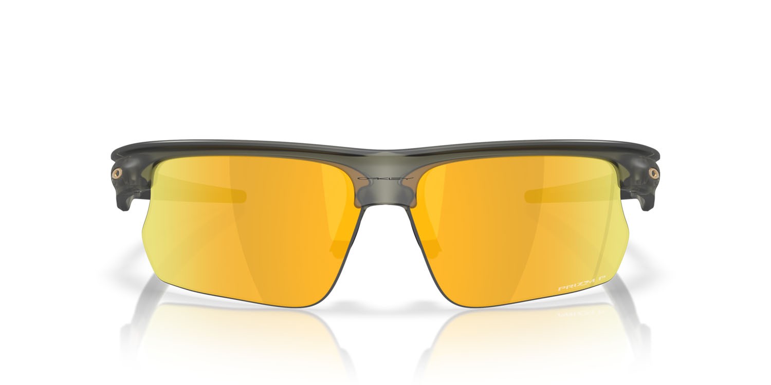 Occhiali da sole Oakley Bisphaera OO 9400 (940020) colore olive ink opaco forma rettangolare lenti prizm 24k polarized