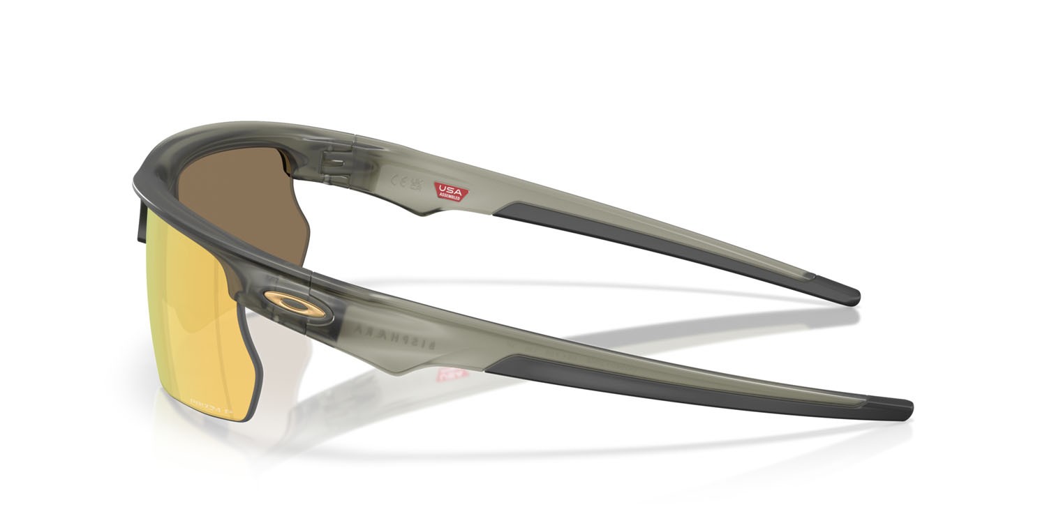 Occhiali da sole Oakley Bisphaera OO 9400 (940020) colore olive ink opaco forma rettangolare lenti prizm 24k polarized