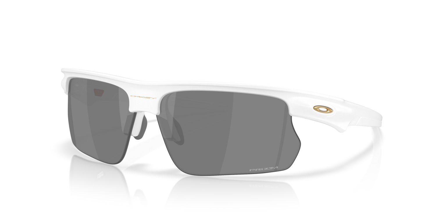 Sonnenbrillen Oakley Bisphaera OO 9400 (940022) farbe bianco opaco form rechteckig gläser prizm black