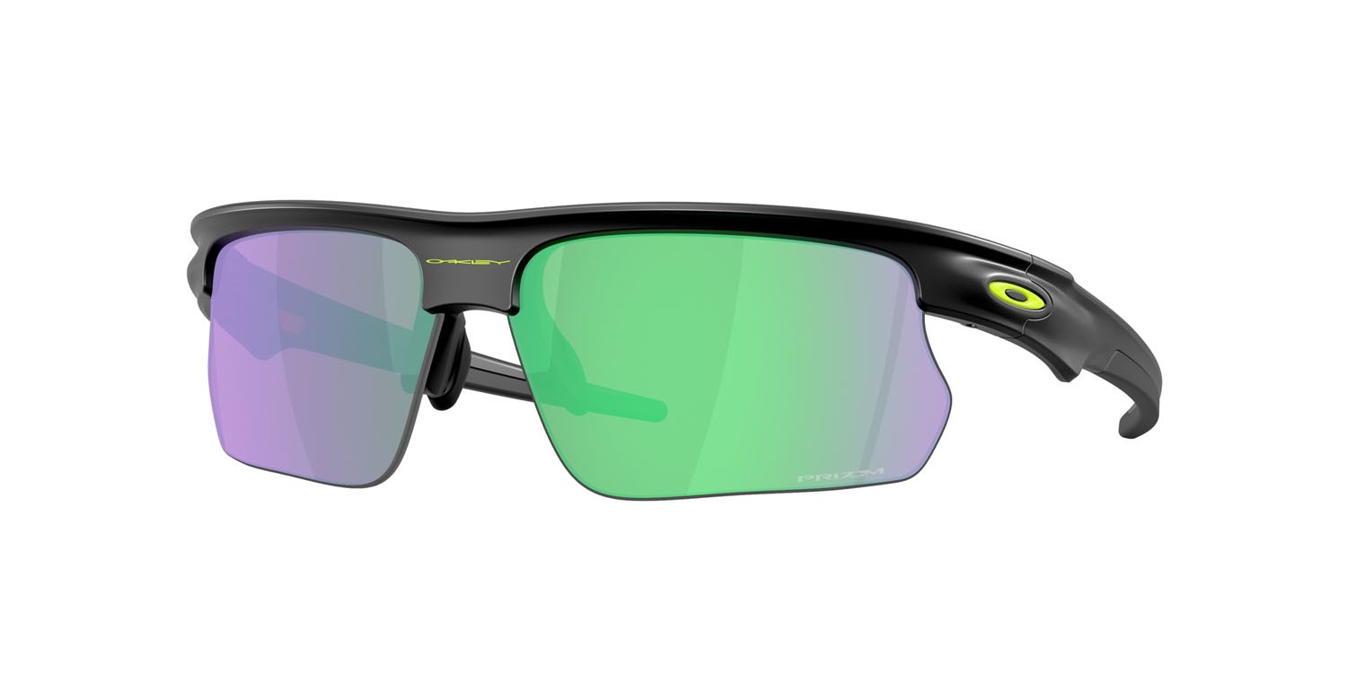 Sonnenbrillen Oakley Bisphaera OO 9400 (940023) farbe nero opaco form rechteckig gläser prizm road jade