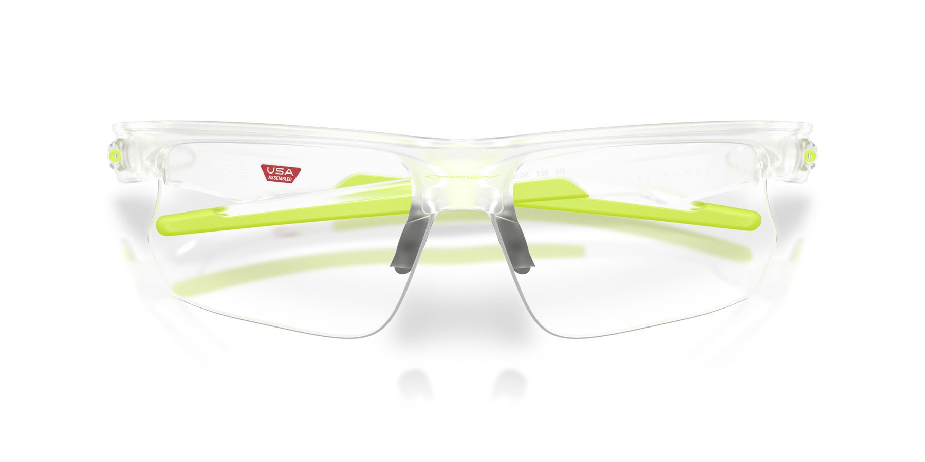 Sonnenbrillen Oakley Bisphaera OO 9400 (940025) farbe trasparente opaco form rechteckig gläser trasparente