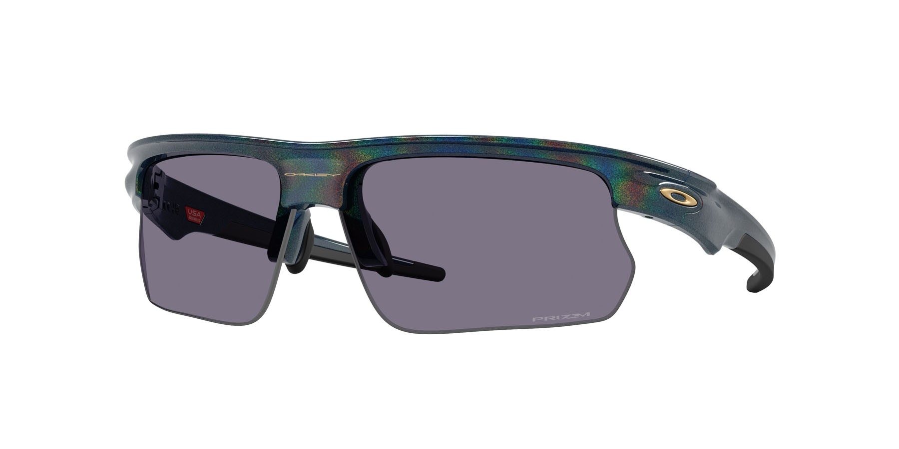 Sonnenbrillen Oakley Bisphaera OO 9400 (940026) farbe abyss polvere di stelle form rechteckig gläser prizm grey