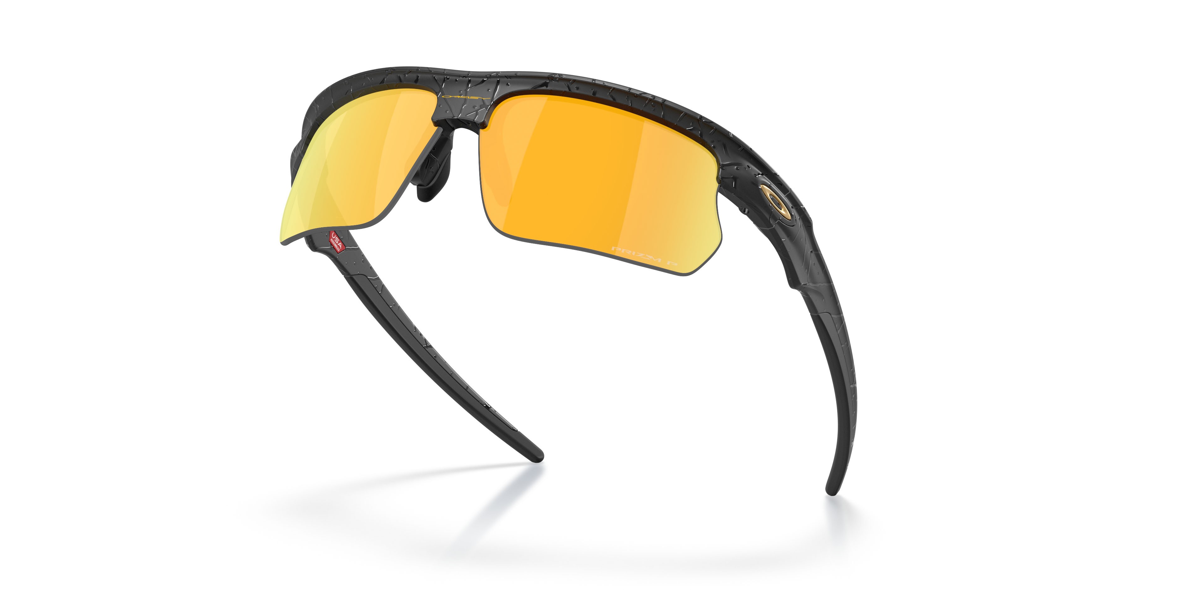 Sonnenbrillen Oakley Bisphaera Gridiron Collection OO 9400 (940030) farbe matte black splatter form rechteckig gläser prizm 24k polarized