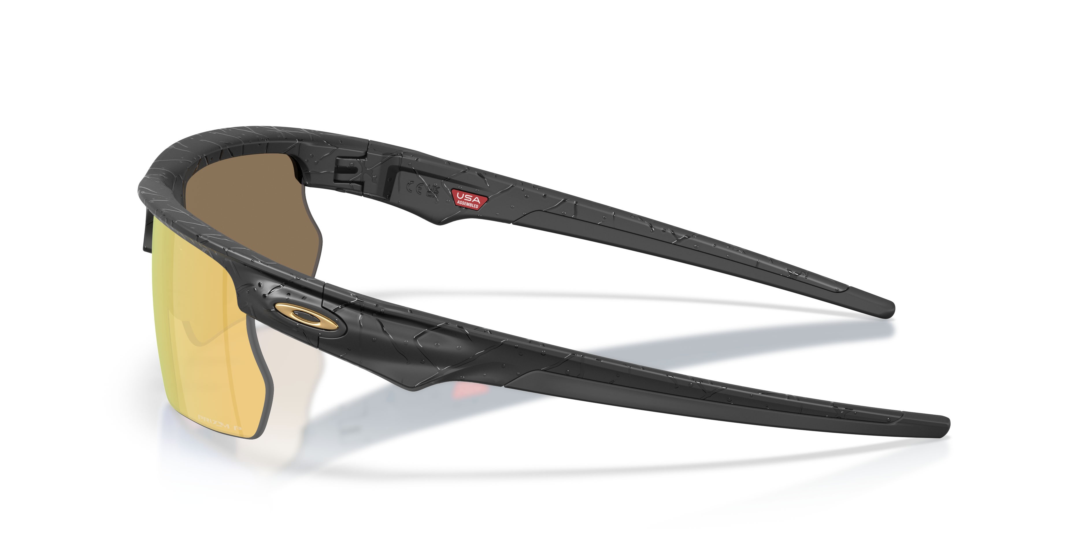 Sonnenbrillen Oakley Bisphaera Gridiron Collection OO 9400 (940030) farbe matte black splatter form rechteckig gläser prizm 24k polarized