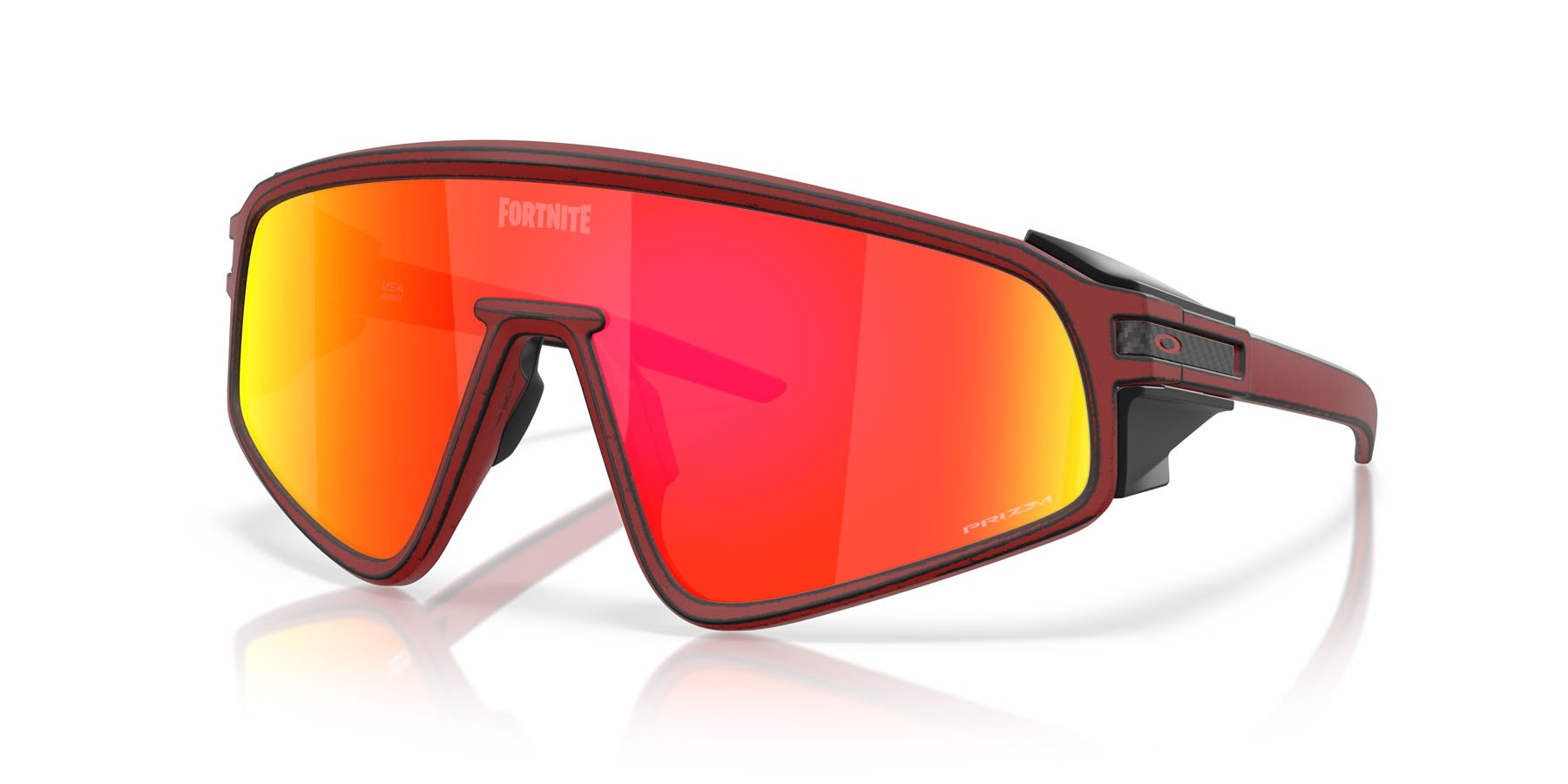 Sonnenbrillen Oakley Latch Panel X Fortnite OO 9404 (940423) farbe red knight raceworn form maske gläser prizm ruby