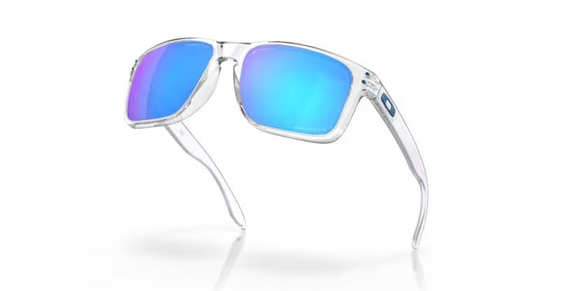 Occhiali da sole Oakley Holbrook xl OO 9417 (941707) colore polished clear forma quadrato lenti prizm sapphire polarized