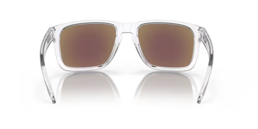Occhiali da sole Oakley Holbrook xl OO 9417 (941707) colore polished clear forma quadrato lenti prizm sapphire polarized