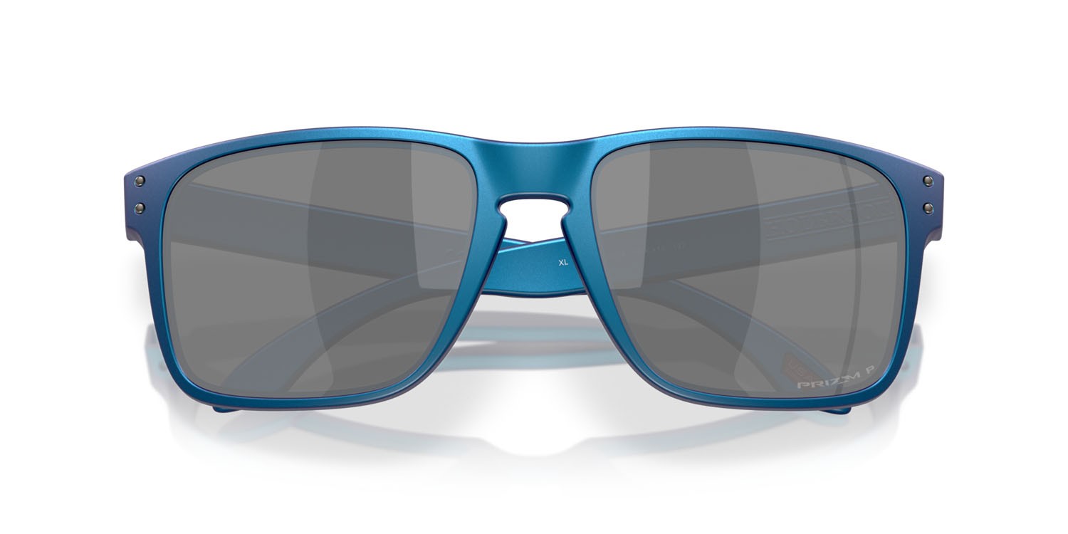 Sonnenbrillen Oakley Holbrook XL OO 9417 (941747) farbe ciano opaco/blu colorshift form quadratisch gläser prizm black polarized