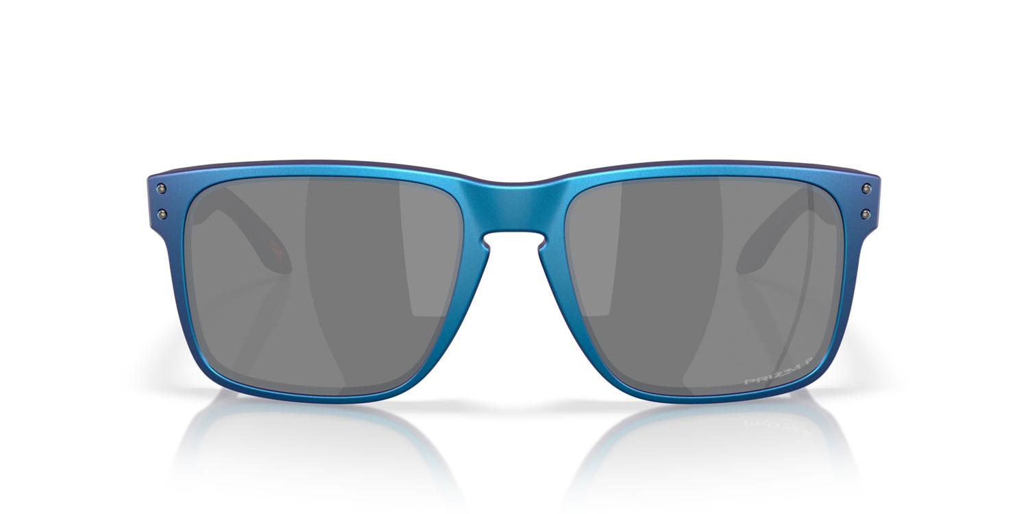 Sonnenbrillen Oakley Holbrook XL OO 9417 (941747) farbe ciano opaco/blu colorshift form quadratisch gläser prizm black polarized